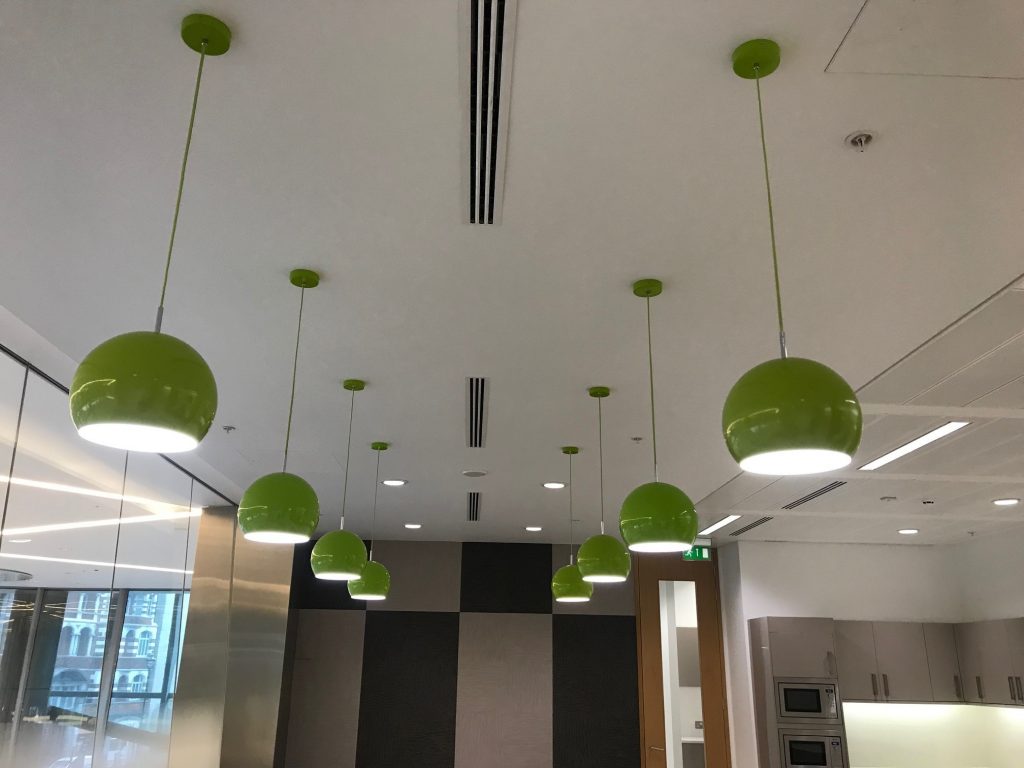 ceiling green screen lights