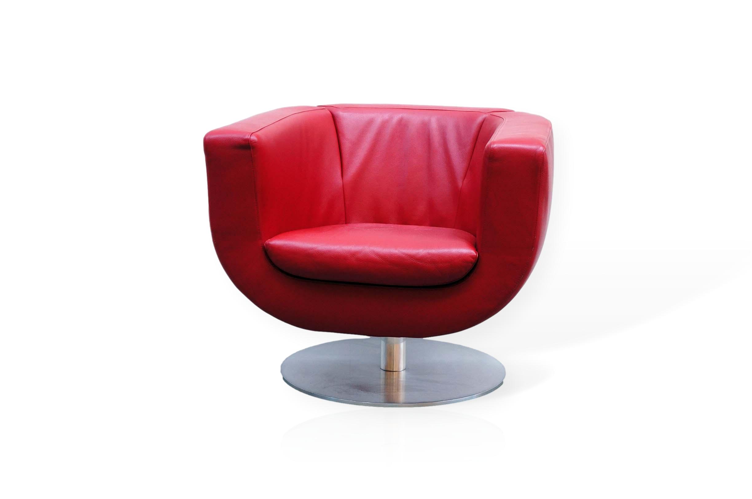 B&B Italia Tulip Chair In Red - Office Resale