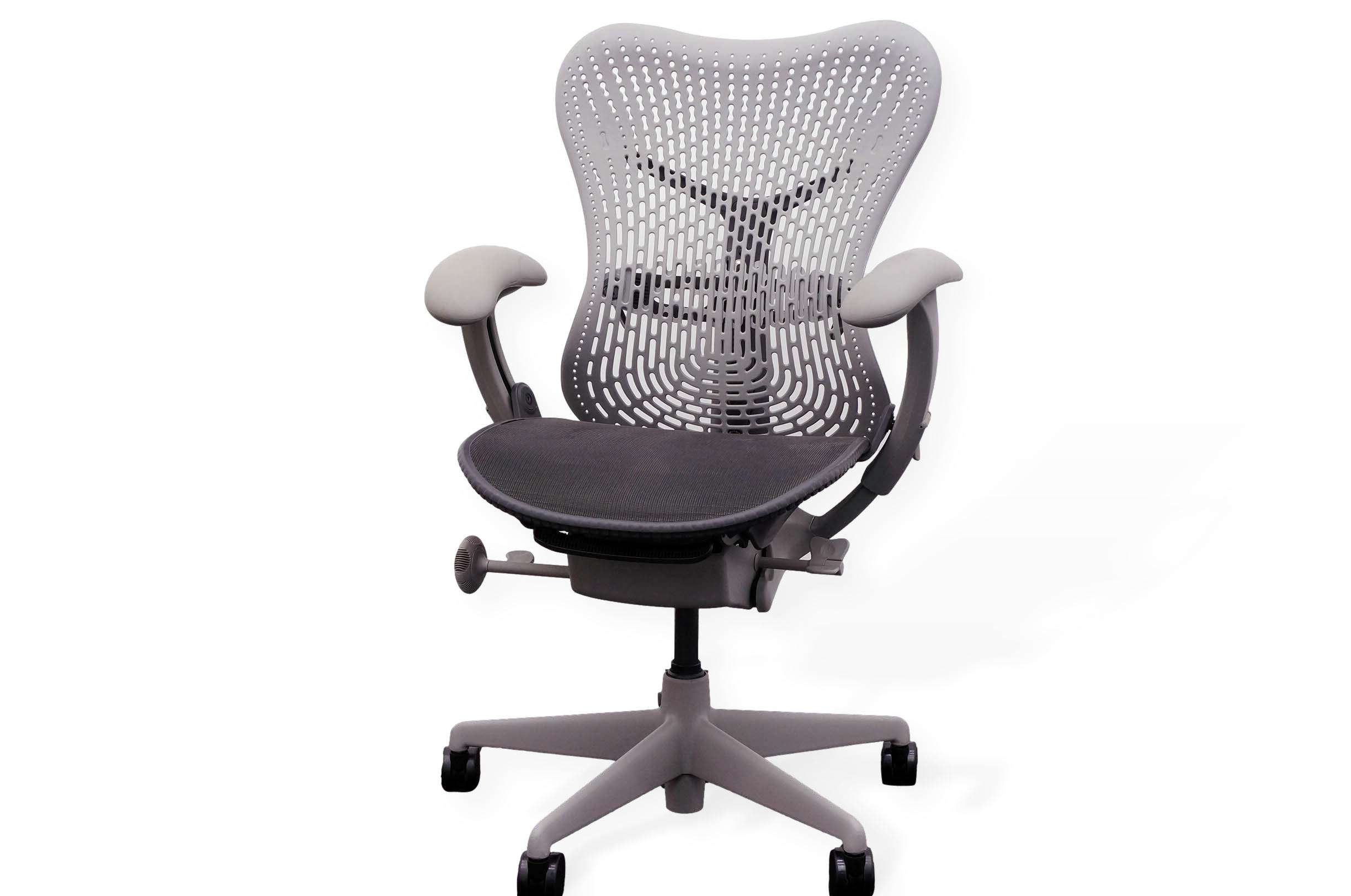 Herman Miller Mirra Chair In Grey & Black - Office Resale