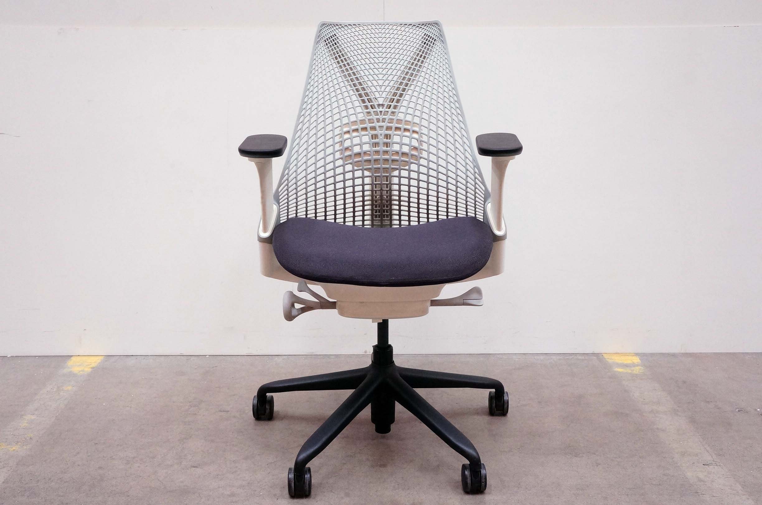 Herman Miller Sayl Task Chair Fully Loaded In Grey Black Office Resale