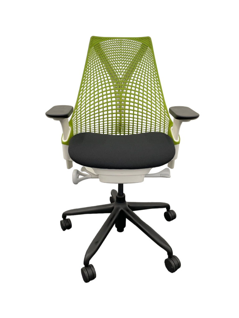 Herman Miller Refurbished Sayl Chair Green Mesh Back