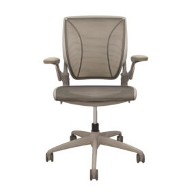 Refurbished Humanscale Diffrient World Task Chair Grey Mesh Office Chair